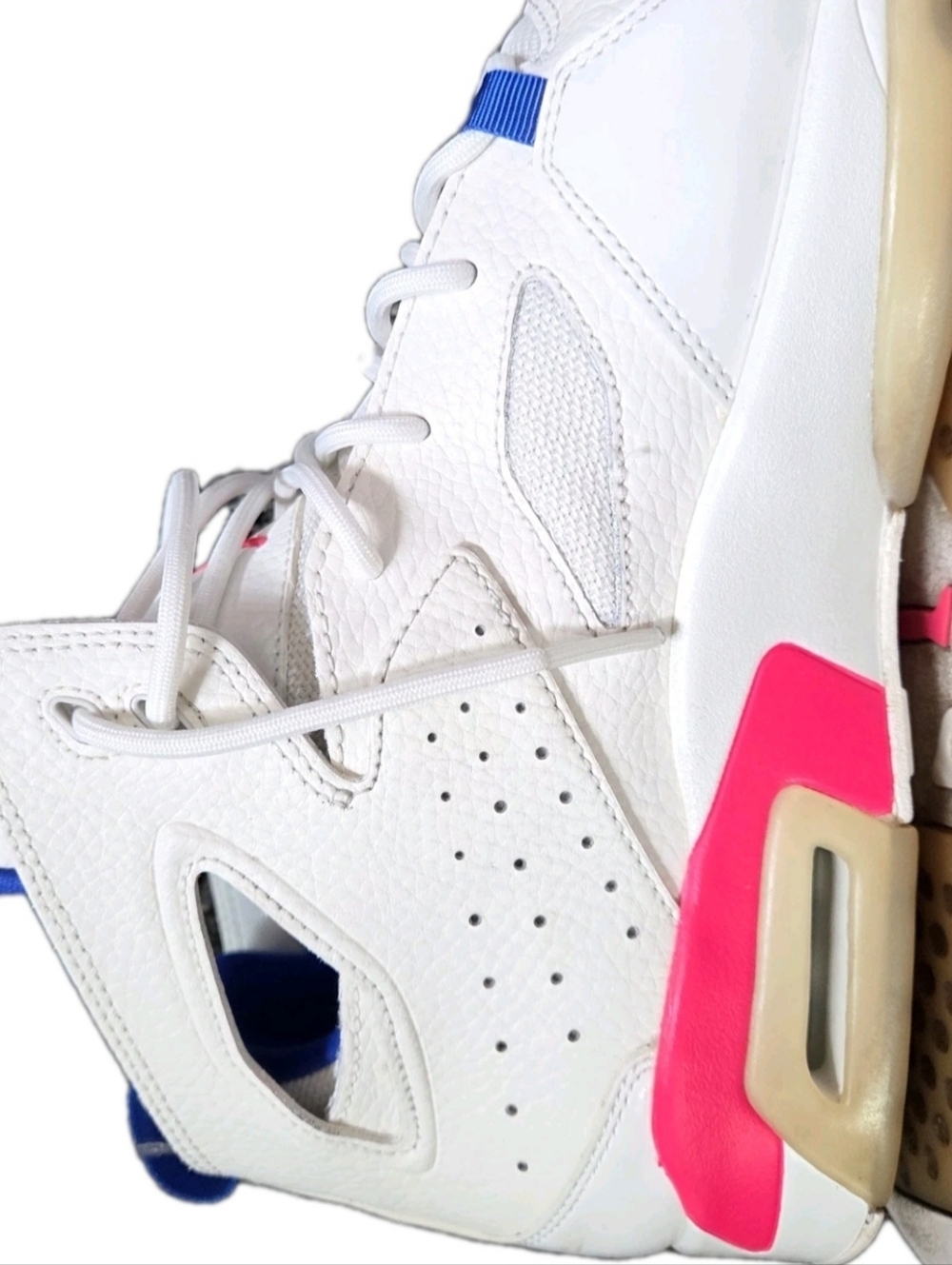 Jordan Flight Club 91 Men’s Basketball Shoes US Men's Size 11.5 Sail/Pink/Blue - Picture 8 of 13
